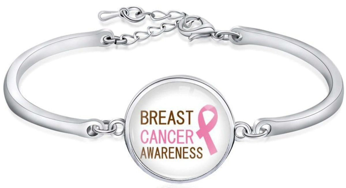 Breast Cancer Awareness Bangle Bracelet- The House of Awareness