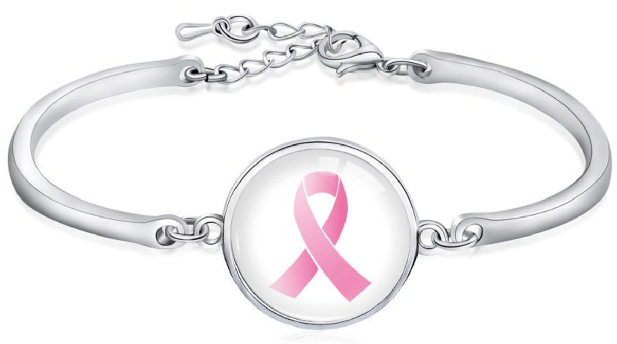 Breast Cancer Awareness Bangle Bracelet