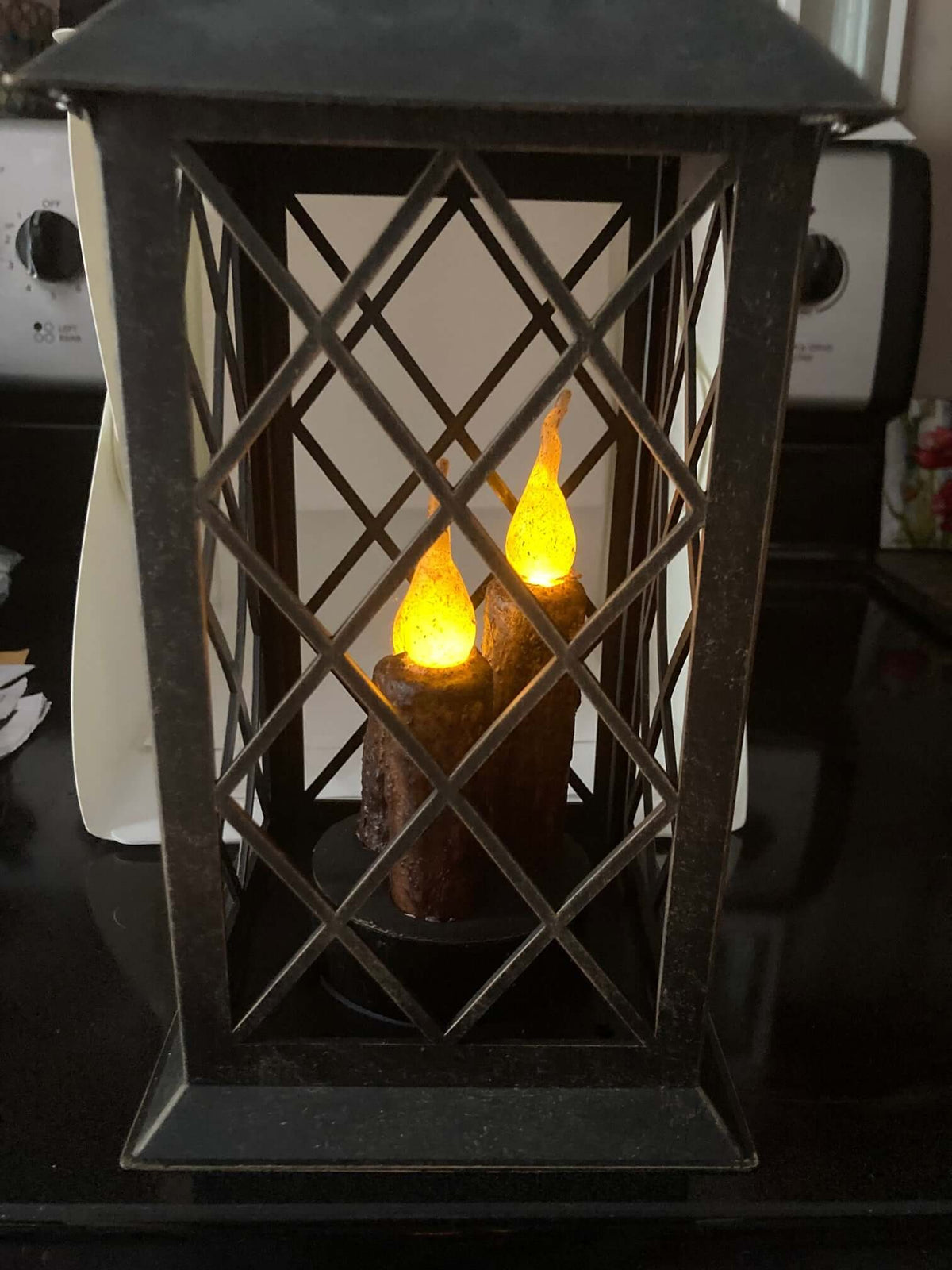 Black 3 Candle Lantern-The House of Awareness