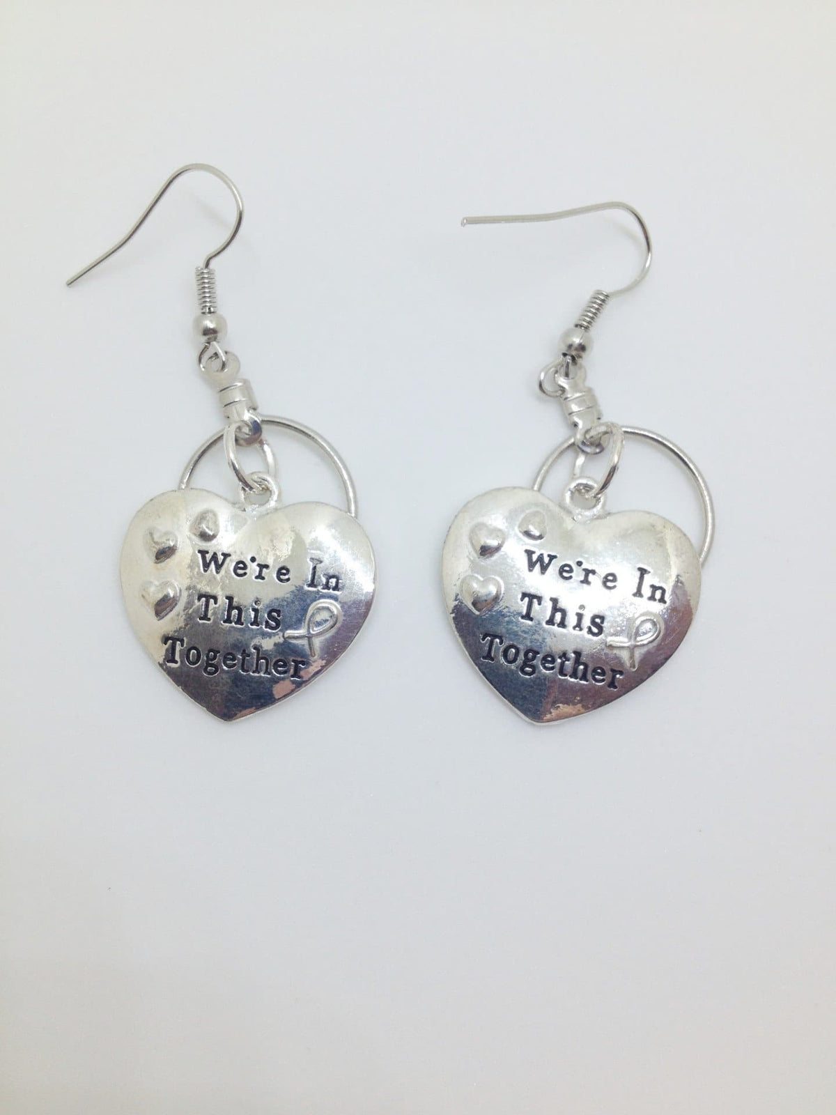 We're In This Together Small Hooped Earrings for Autism - The House of Awareness