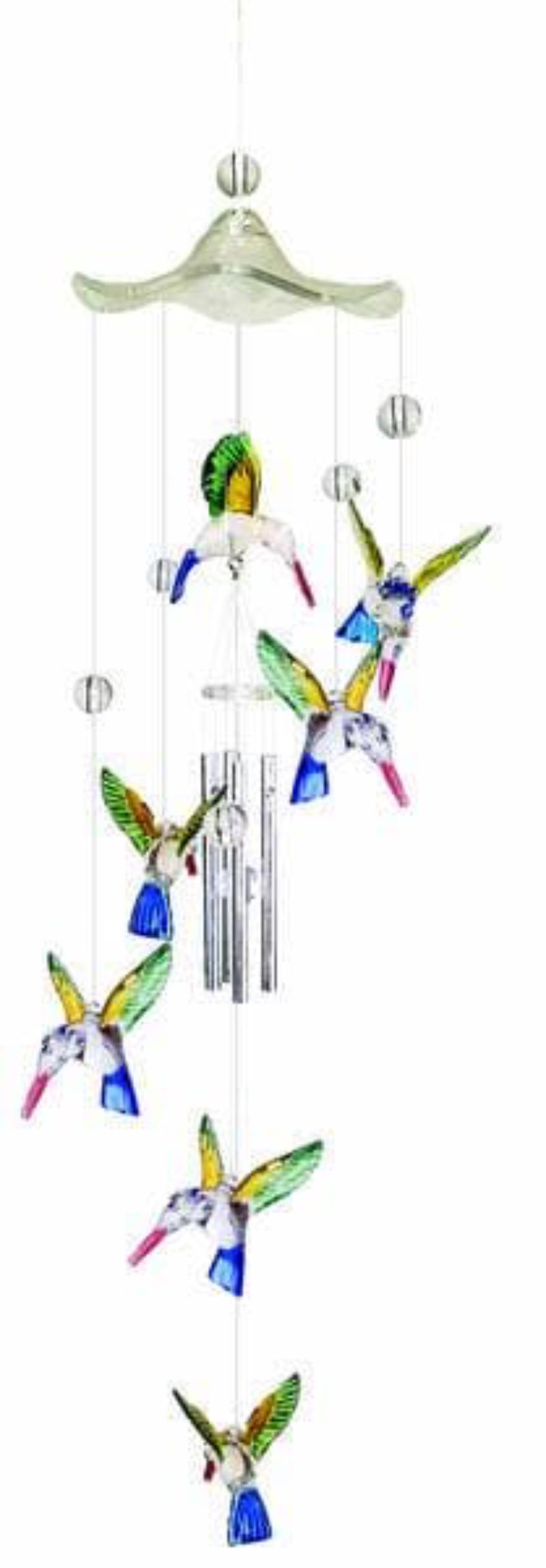 Colorful Hummingbird Wind Chime- The House of Awareness