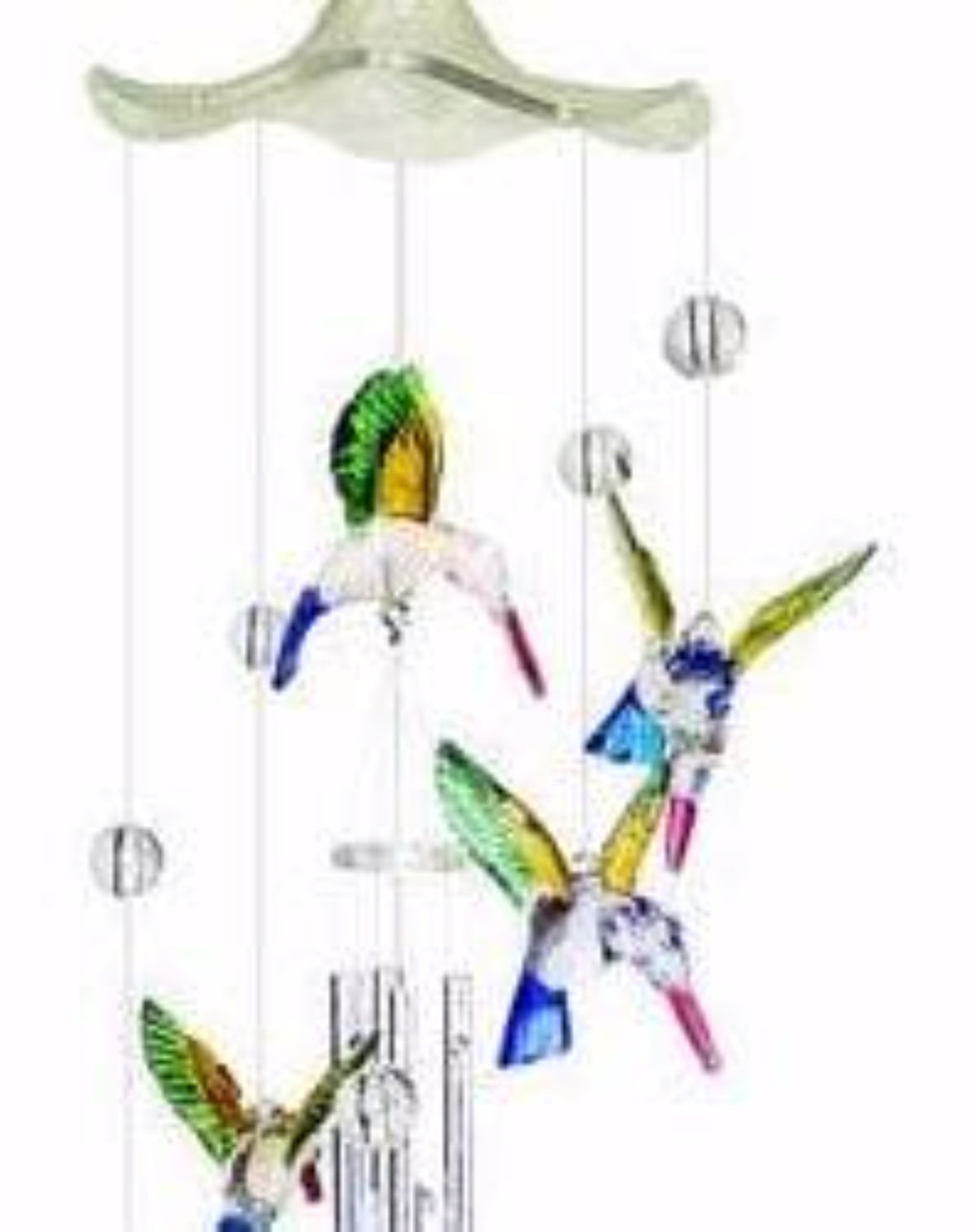Colorful Hummingbird Wind Chime- The House of Awareness