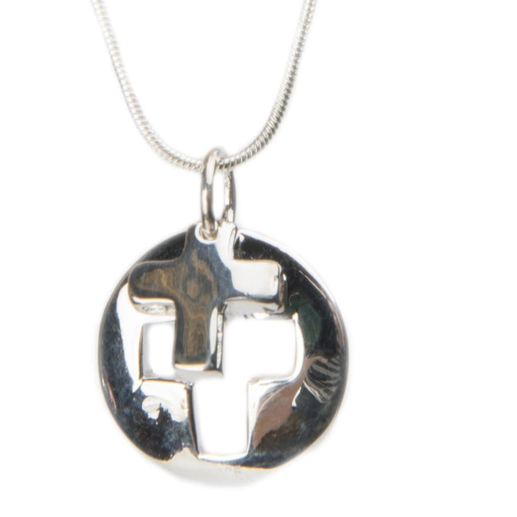 Designer Silver Cross Necklace - The House of Awareness