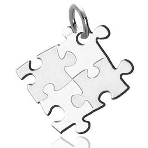 Autism Awareness Puzzle-design Stainless Steel Pendant - The House of Awareness