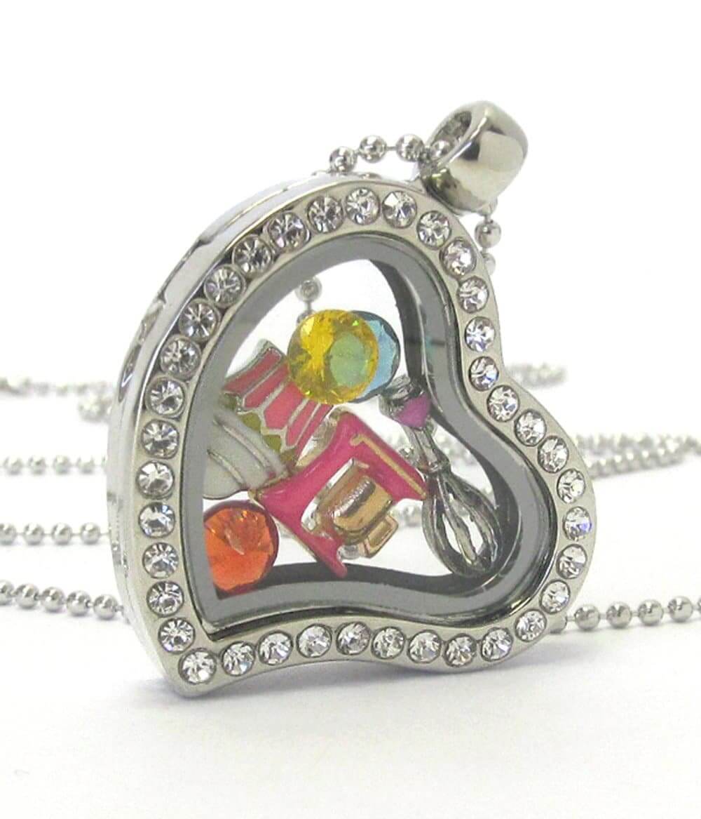 Heart Charm Locket Necklace for Cooking - The House of Awareness