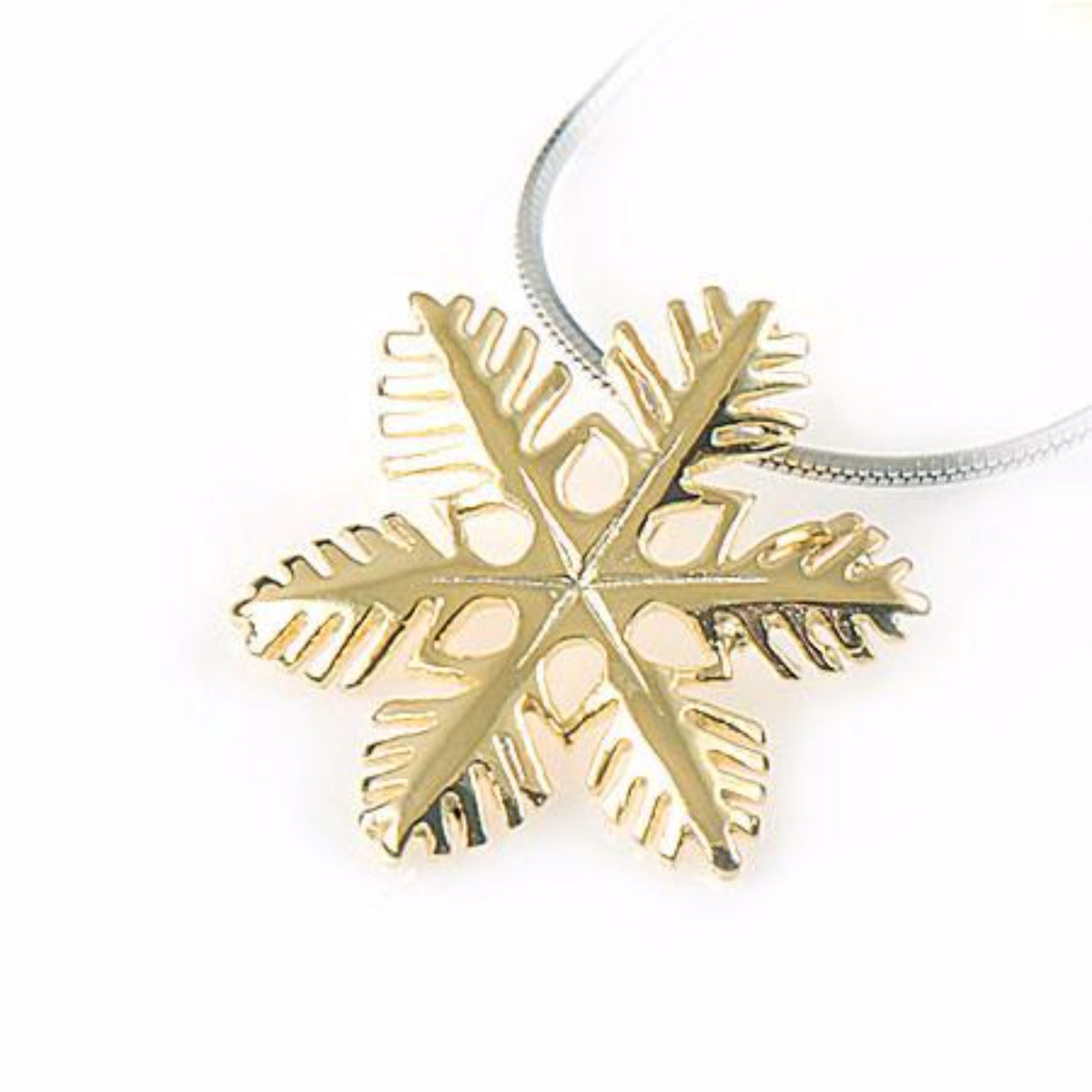 925 Gold Snowflake Pendant - The House of Awareness