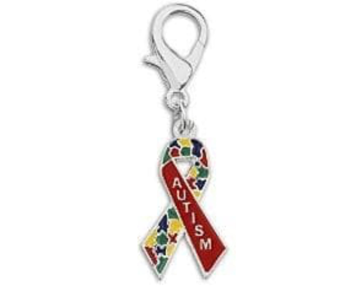 Autism Awareness Ribbon Hanging Charm - The House of Awareness