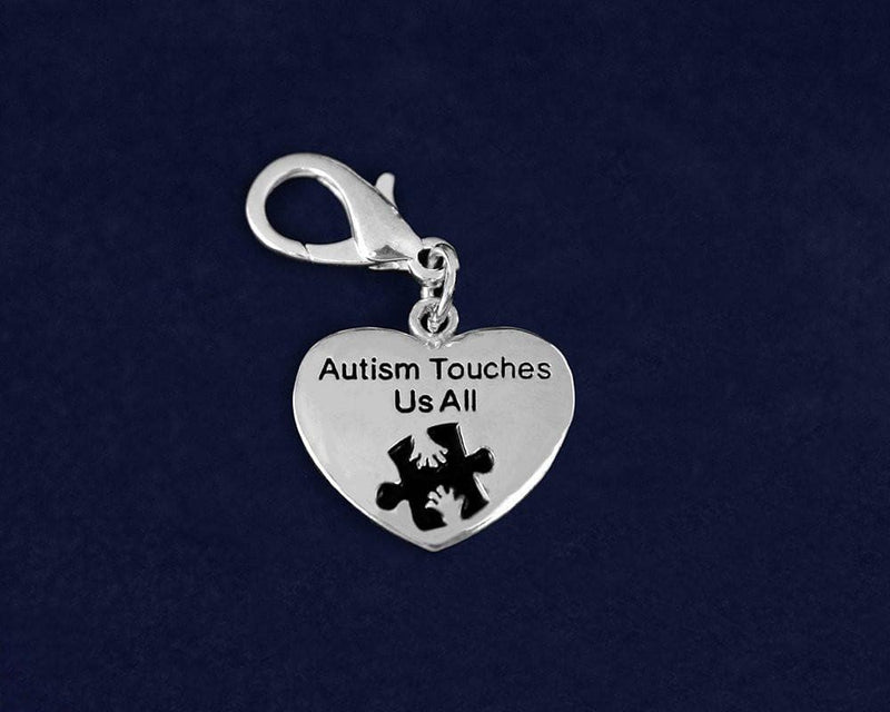 Autism Awareness Hanging Heart Charm - The House of Awareness