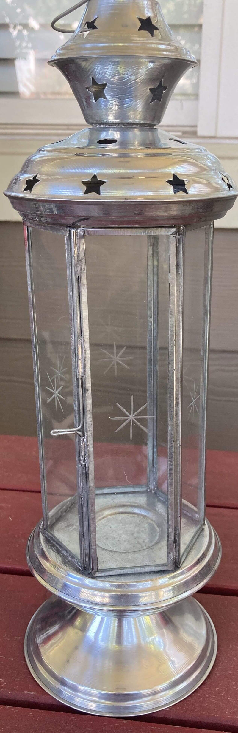 Clear with Stars Glass and Silver with Stars Lantern The House of Awareness