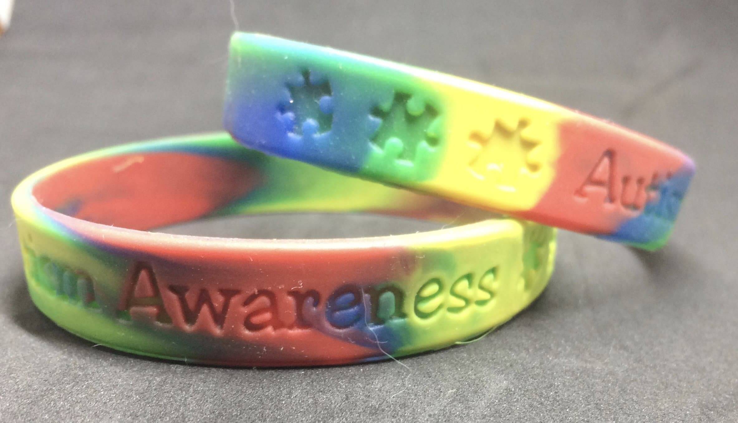 Autism Silicone Bracelet in Youth or Adult Size!