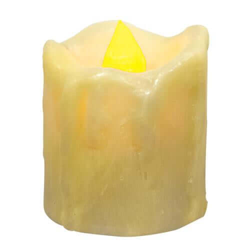Ivory Mini Dripped Timer Votive-The House of Awareness