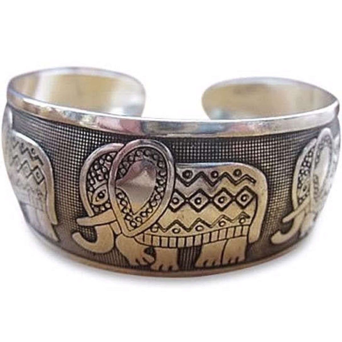 Lucky Five Elephant Cuff Bracelet - The House of Awareness