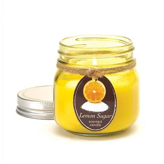 Lemon Sugar Mason Jar Candle - The House of Awareness