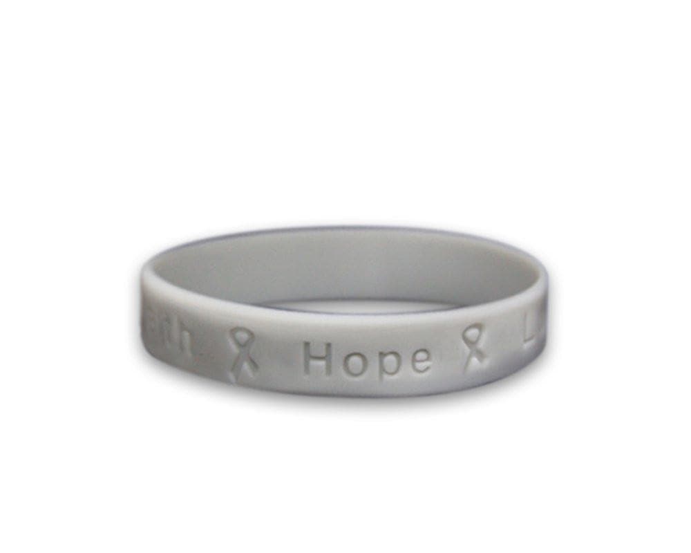 Gray Silicone Bracelet - Adult Size for Causes - The House of Awareness