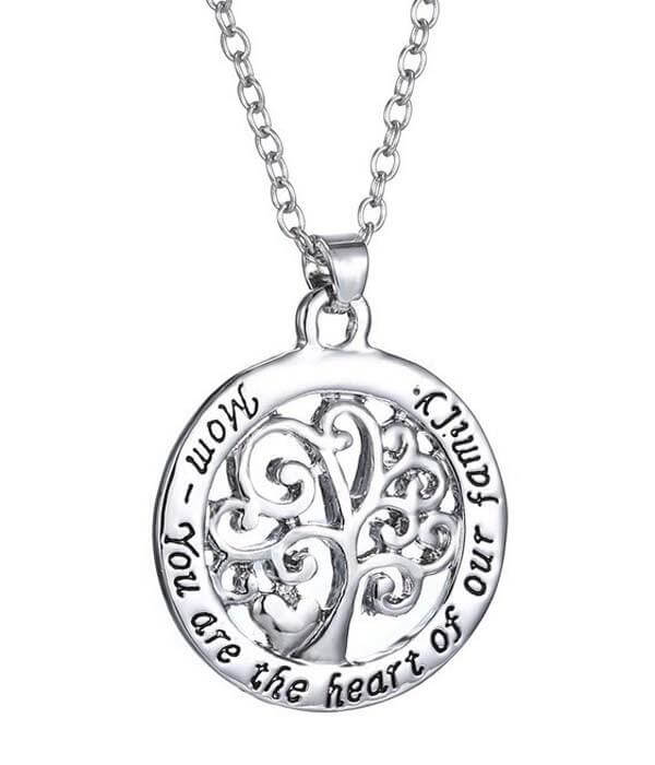 Mom You are the Heart of our Family Pendant Necklace - The House of Awareness