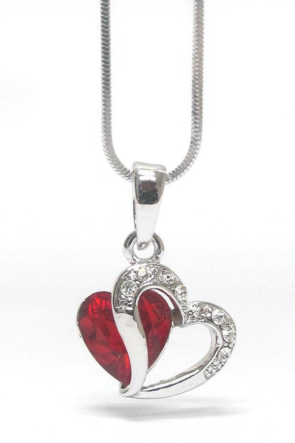 Crystal Heart Pendant Necklace for Love - The House of Awareness
