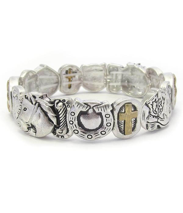 Horse Theme Stretch Bracelet - The House of Awareness