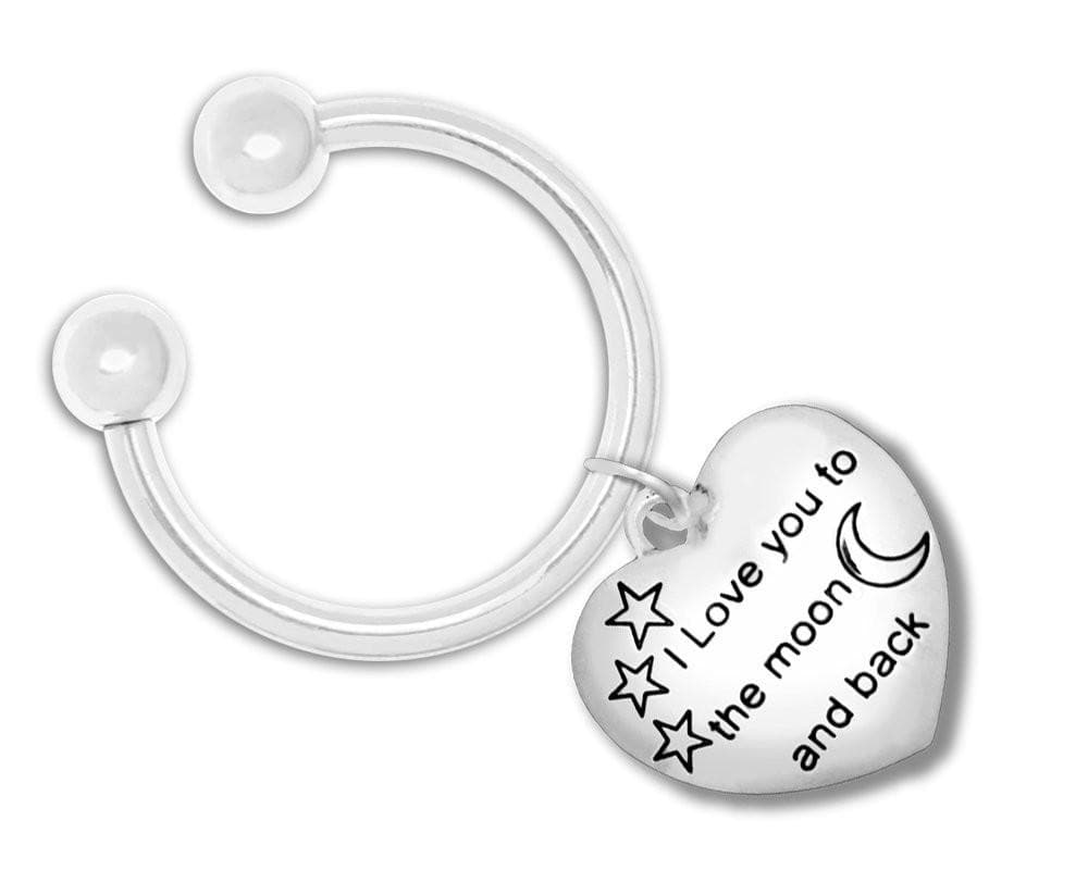 I Love You to The Moon and Back Key Chain for all Causes - The House of Awareness