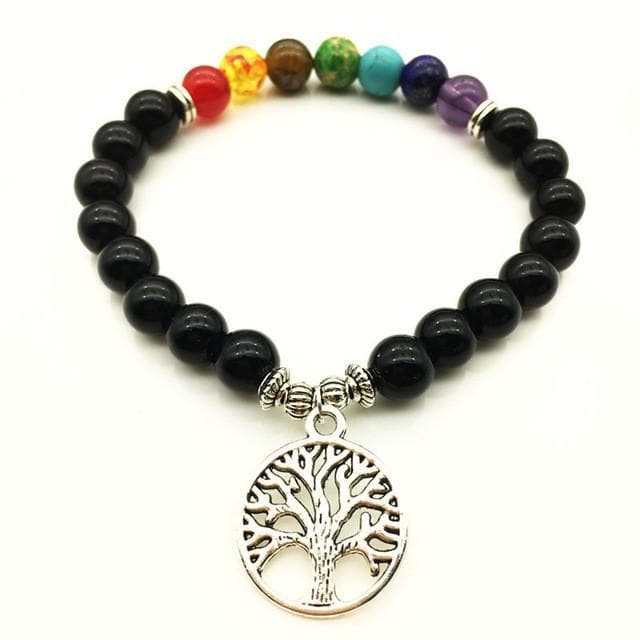 7 Chakra Bracelet Tree of Life Bead Bracelet - The House of Awareness