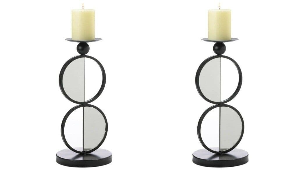 Duo Mirrored Candleholder