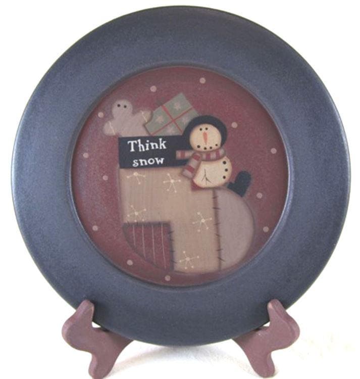 Snowman in Stocking Plate - The House of Awareness