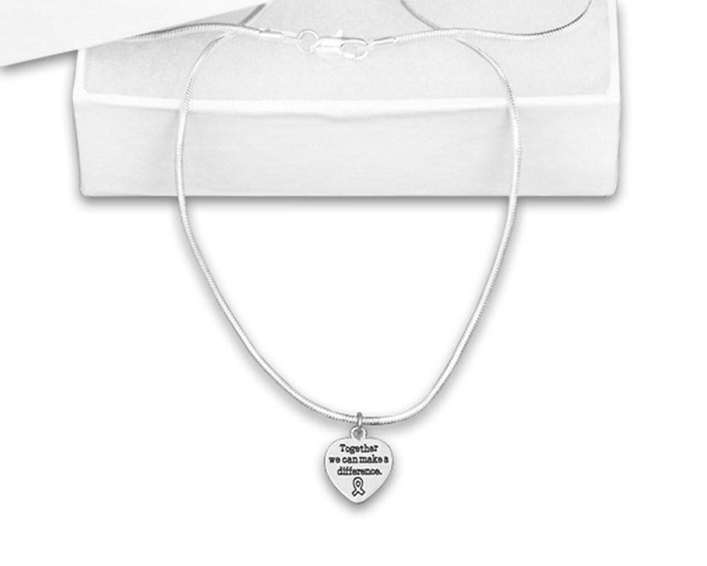 Together We Can Make a Difference Necklace for all Causes - The House of Awareness