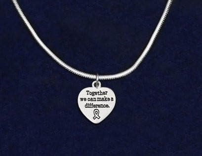 Together We Can Make a Difference Necklace for all Causes - The House of Awareness