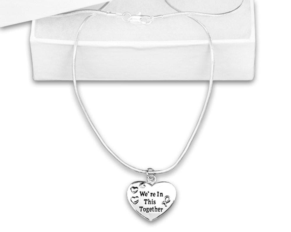 Silver We're In This Together Awareness Necklace for all Causes - The House of Awareness